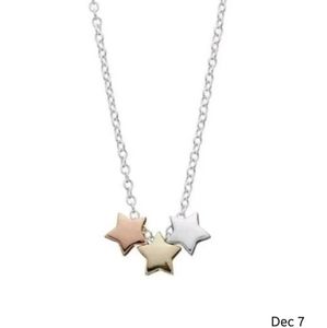 Sterling Silver Triple Heart Necklace